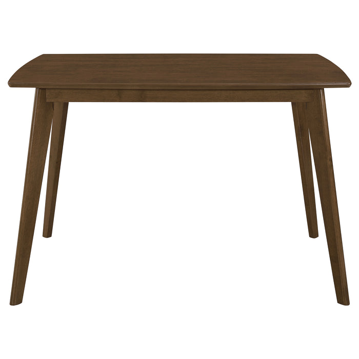 Kersey 5-piece Rectangular Dining Table Set Chestnut