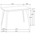 CoasterEssence Kersey 5-piece rectangular dining table set with chestnut finish, featuring a sturdy wood table and matching chairs.