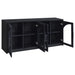 Riva 4-door black dining sideboard buffet storage credenza by CoasterEveryday