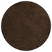 CoasterEveryday Ridgewell round pedestal dining table in dark oak wood with a sturdy base, ideal for dining rooms.