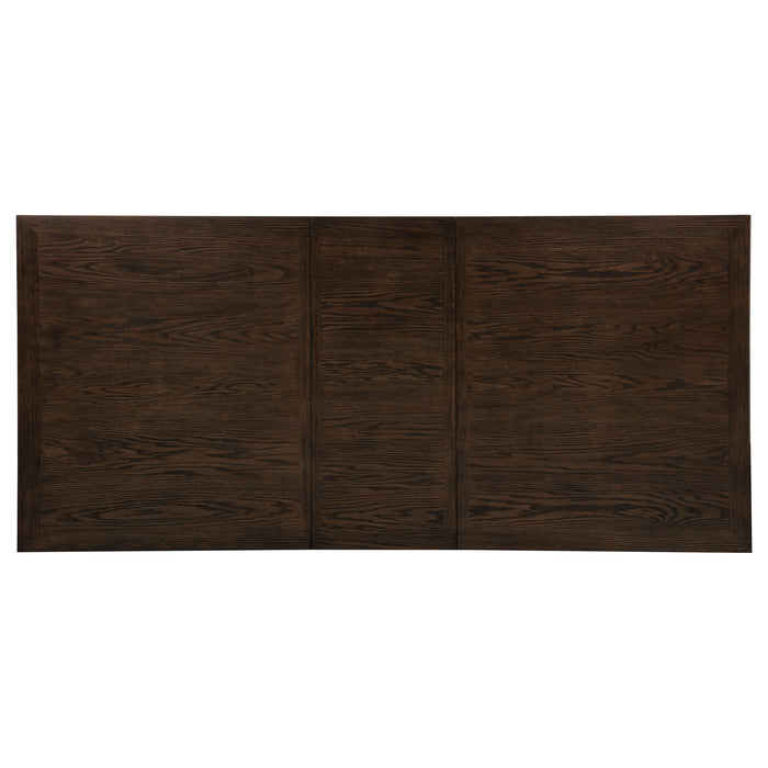 Ridgewell Rectangular Trestle Dining Table Dark Oak