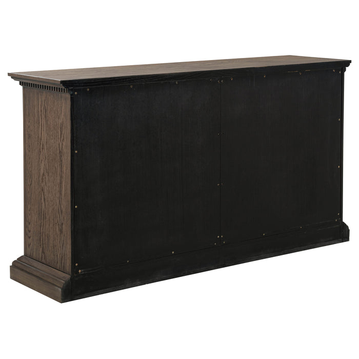 Ridgewell 2-drawer 4-door Dining Server Dark Oak