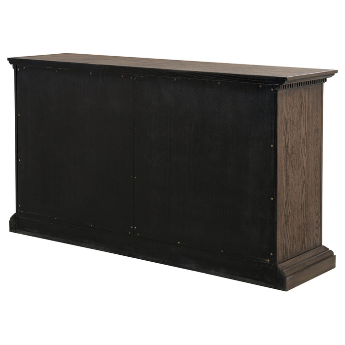Ridgewell 2-drawer 4-door Dining Server Dark Oak