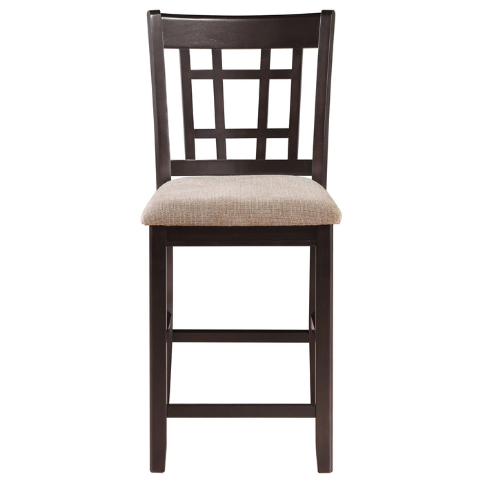 Lavon 5-piece Oval Counter Height Extension Dining Set Light Chestnut