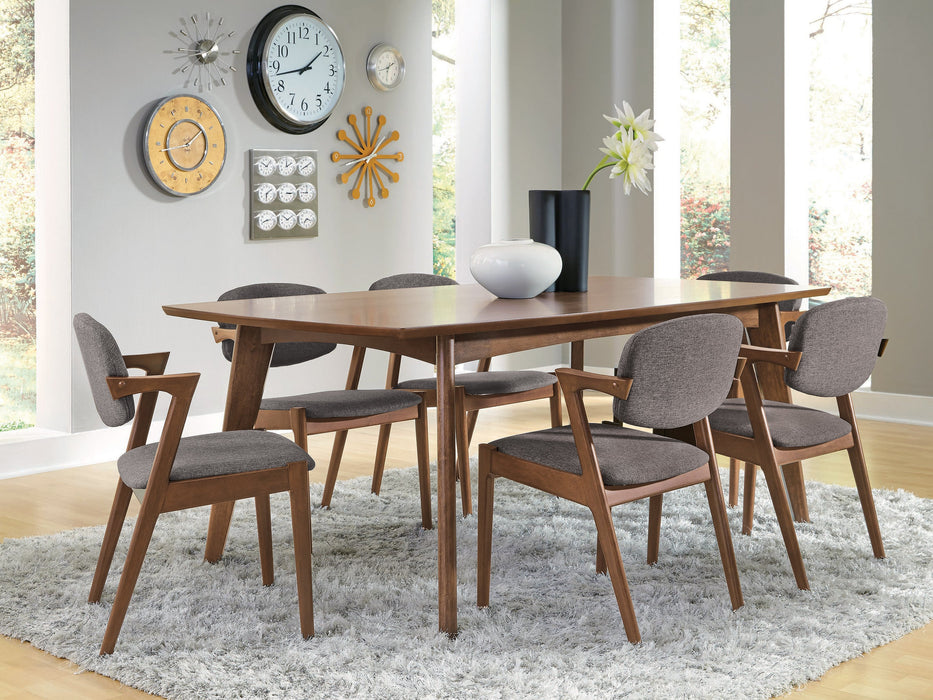 Malone 5-piece Rectangular Dining Table Set Dark Walnut