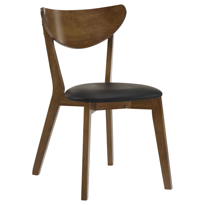 Jedda Wood Dining Side Chair Dark Walnut (Set of 2)