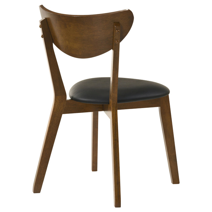 Jedda Wood Dining Side Chair Dark Walnut (Set of 2)