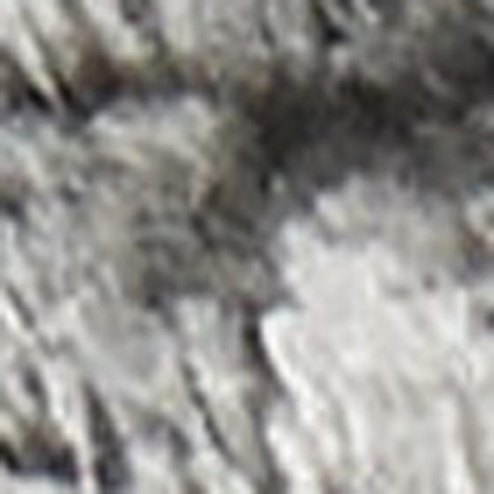 8' X 10' Abstract Shag Area Rug - Ivory And Charcoal