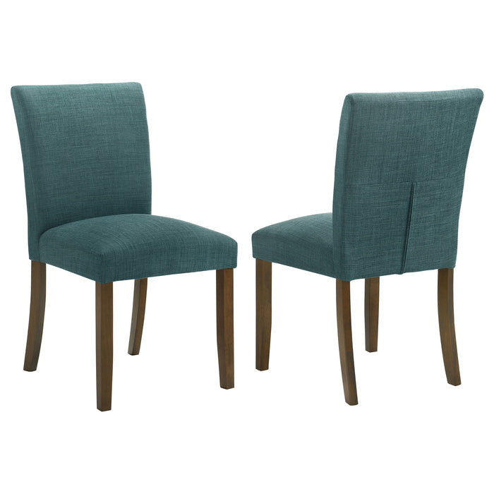 Paxton Upholstered Dining Side Chair Teal Blue (Set of 2)