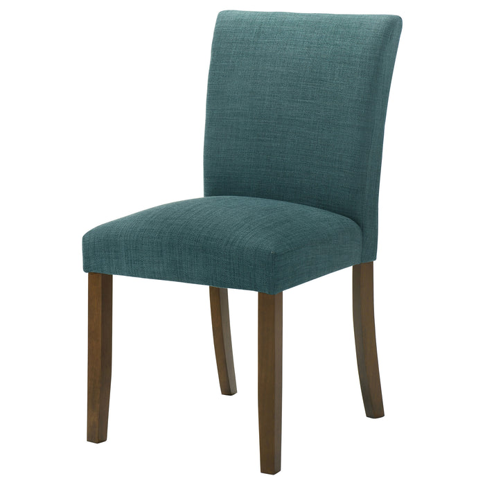 Paxton Upholstered Dining Side Chair Teal Blue (Set of 2)