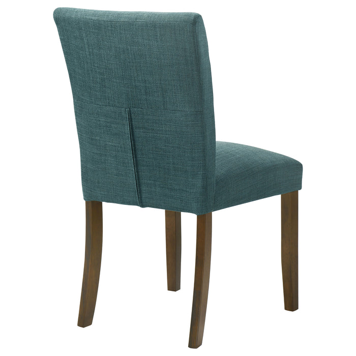 Paxton Upholstered Dining Side Chair Teal Blue (Set of 2)