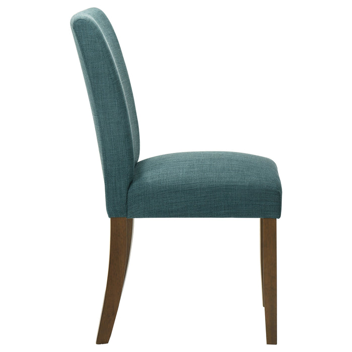 Paxton Upholstered Dining Side Chair Teal Blue (Set of 2)