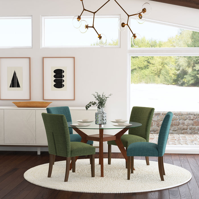 Paxton Upholstered Dining Side Chair Green (Set of 2)