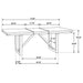 CoasterEssence Spring Creek 5-piece rectangular dining table set with taupe finish, including table and matching chairs.