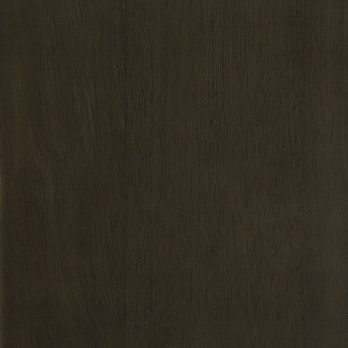 Pair of CoasterEssence Spring Creek upholstered dining chairs in rich chocolate fabric, featuring cushioned seats and wooden legs.