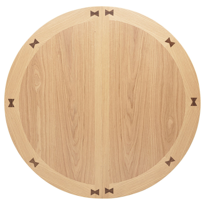 Lavon Oval 60-inch Wood Extension Leaf Dining Table Light Oak