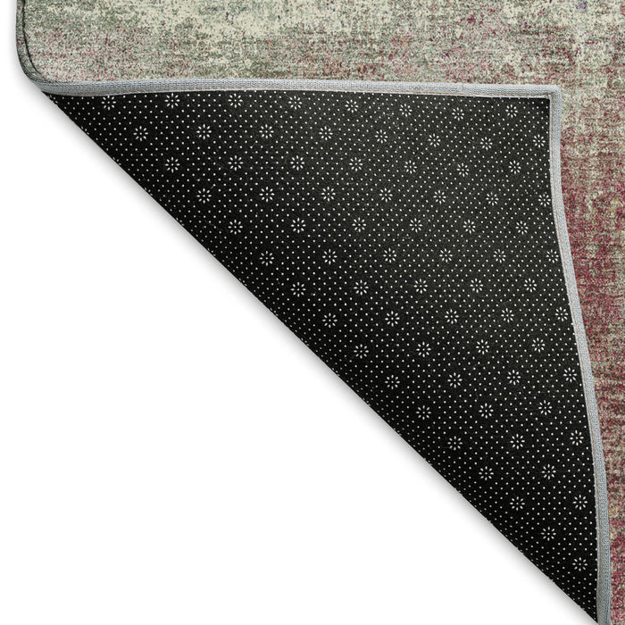 10' X 14' Abstract Washable Area Rug With UV Protection (693168) - Blush / Purple / Gray