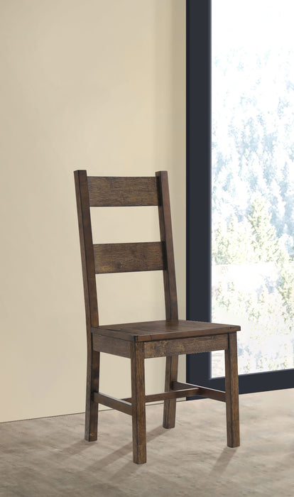 Coleman Dining Side Chair Rustic Golden Brown (Set of 2)