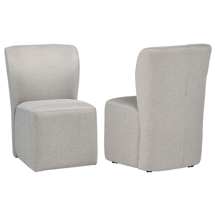 Jaelynn Upholstered Dining Side Chair Beige (Set of 2)
