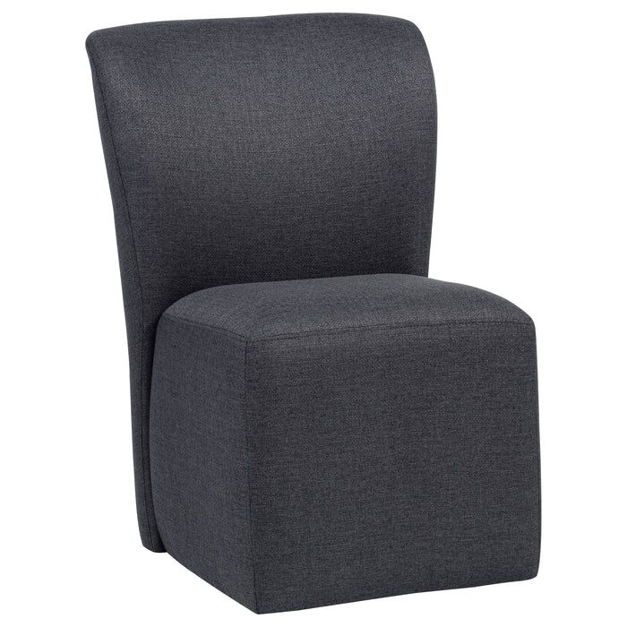 Jaelynn Upholstered Parsons Dining Side Chair Charcoal (Set of 2)