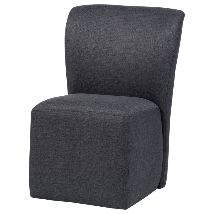 Jaelynn Upholstered Parsons Dining Side Chair Charcoal (Set of 2)