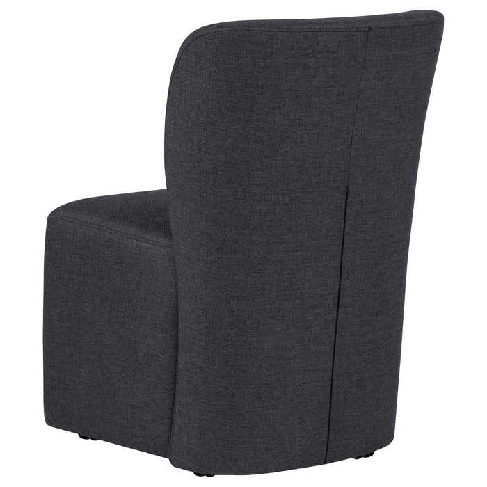 Jaelynn Upholstered Parsons Dining Side Chair Charcoal (Set of 2)