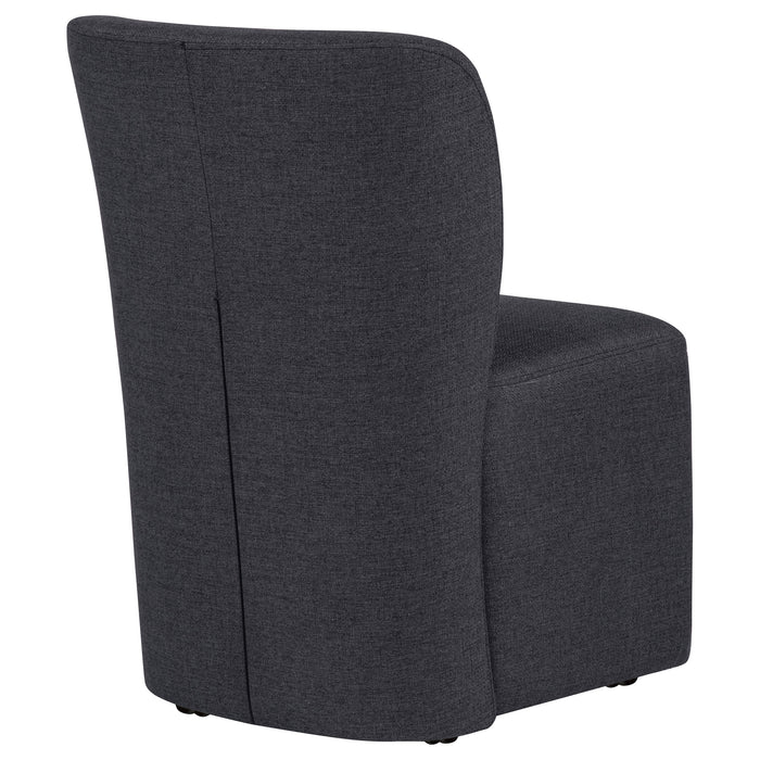 Jaelynn Upholstered Parsons Dining Side Chair Charcoal (Set of 2)