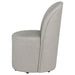 Aubrey upholstered barrel dining side chair in beige by CoasterEveryday, set of 2