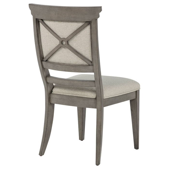Cresswell Upholstered Dining Side Chair Tan (Set of 2)