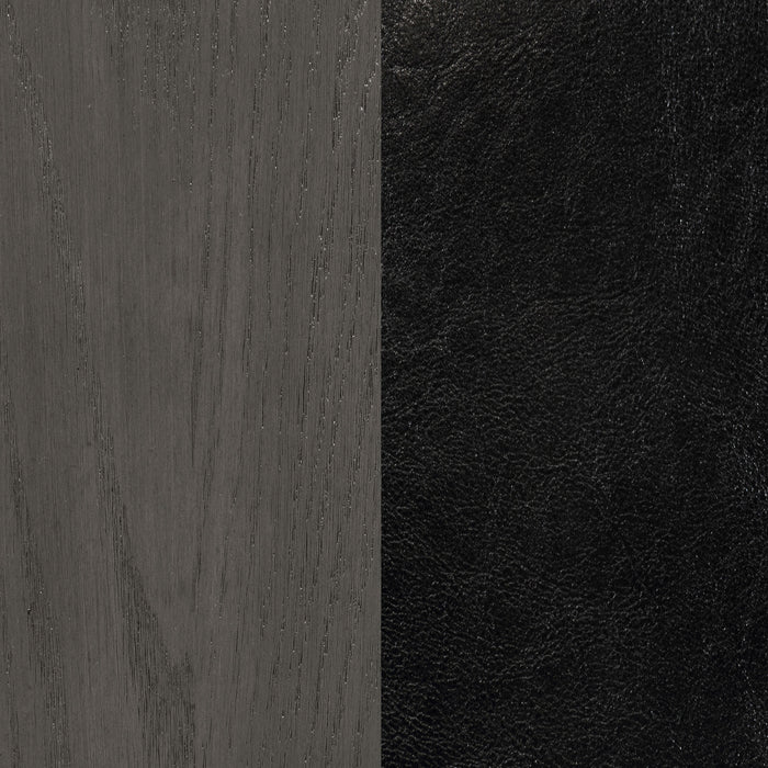 Lavon Wood Dining Side Chair Black and Medium Grey (Set of 2)