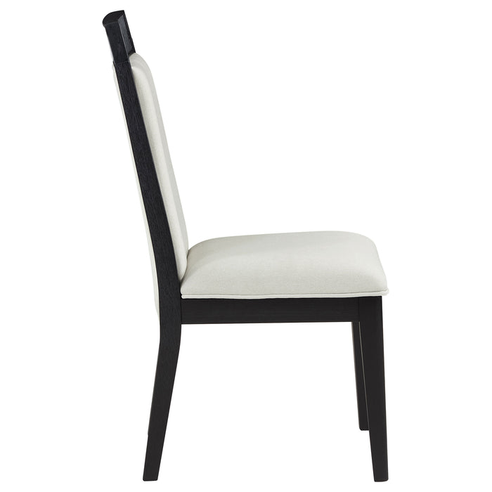 Brookmead Dining Side Chair Ivory and Black (Set of 2)