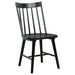 Brown and black Middleton 7-piece extension leaf dining set by CoasterEveryday, featuring a table with extension leaf and matching chairs.