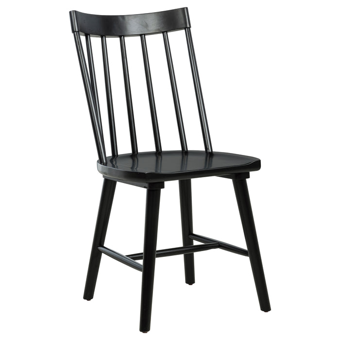 Middleton 7-piece Extension Leaf Dining Set Brown and Black