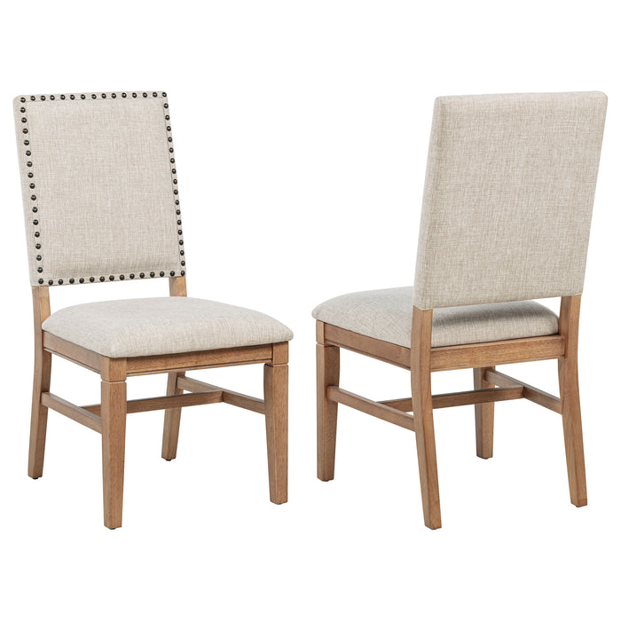Middleton Upholstered Dining Side Chair Light Brown (Set of 2)