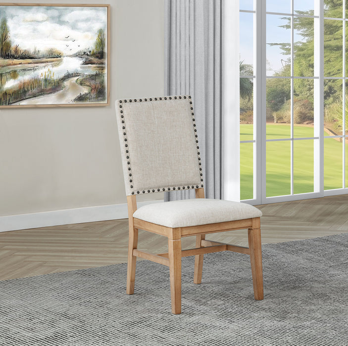 Middleton Upholstered Dining Side Chair Light Brown (Set of 2)