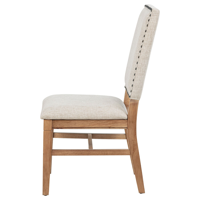 Middleton Upholstered Dining Side Chair Beige (Set of 2)