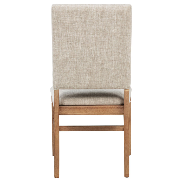 Middleton Upholstered Dining Side Chair Light Brown (Set of 2)