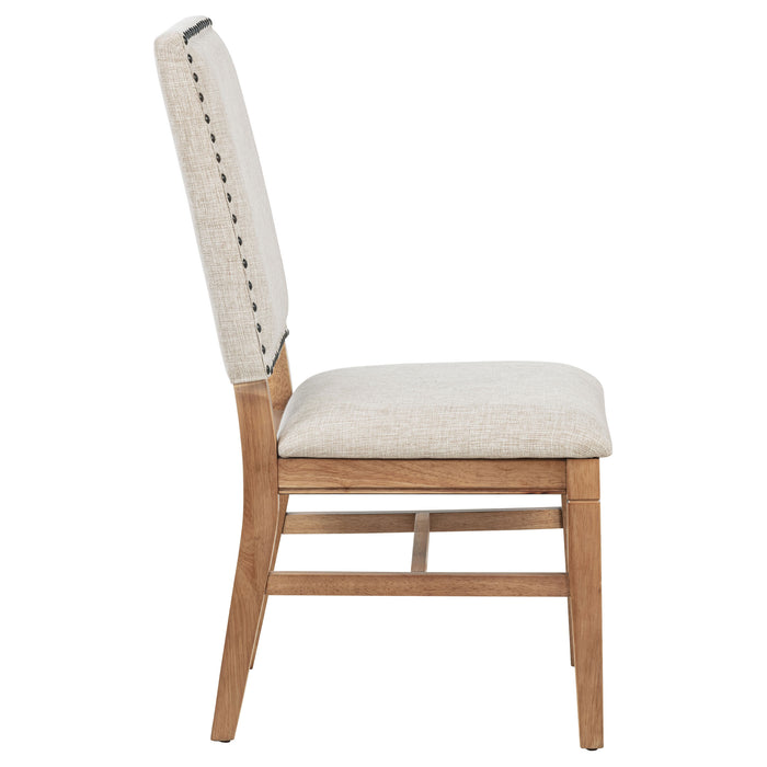 Middleton Upholstered Dining Side Chair Light Brown (Set of 2)