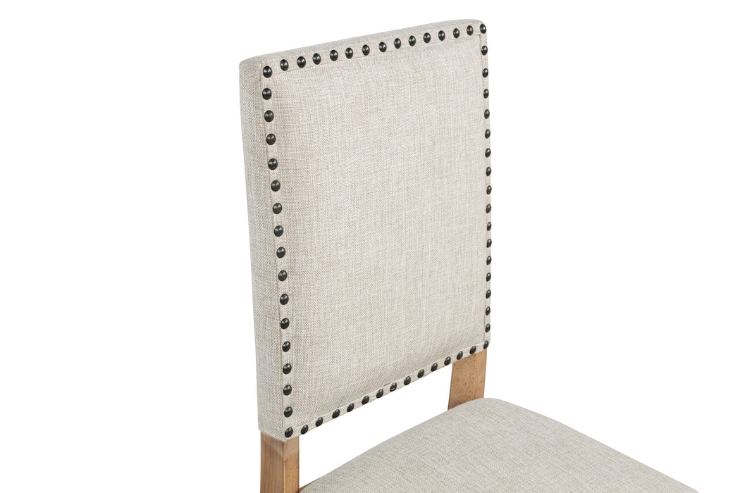 Middleton Upholstered Dining Side Chair Light Brown (Set of 2)