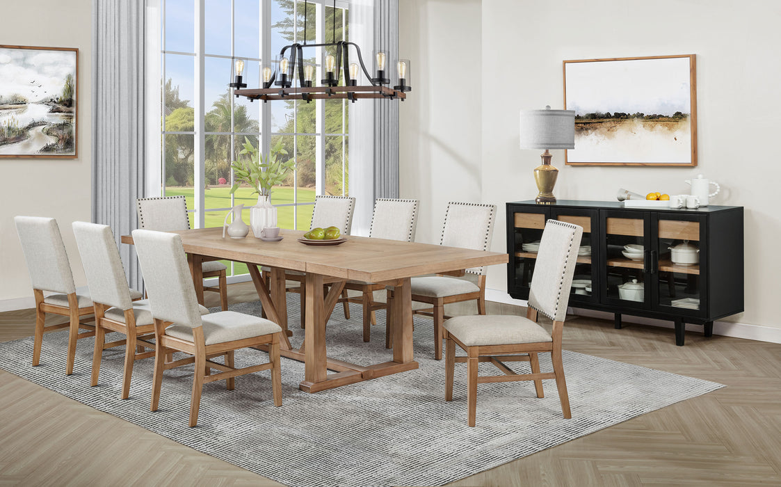 Middleton Upholstered Dining Side Chair Light Brown (Set of 2)