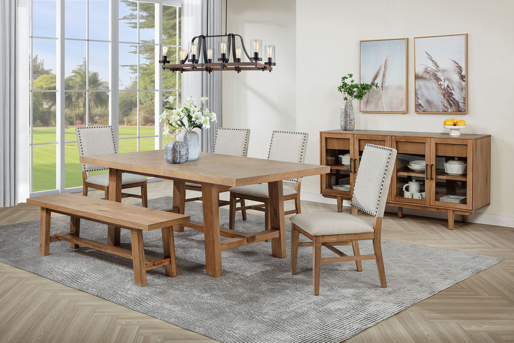Middleton Upholstered Dining Side Chair Light Brown (Set of 2)