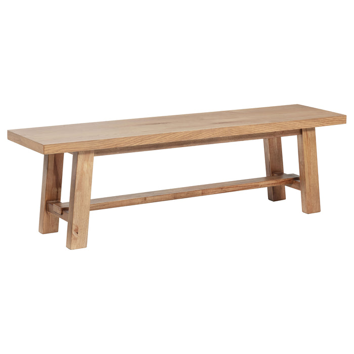 Middleton 60-inch Wood Backless Dining Bench Natural Brown