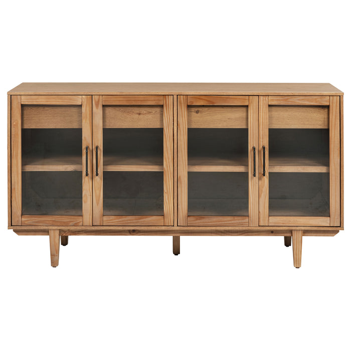 Middleton 4-door Sideboard Server with Dual Drawers Natural