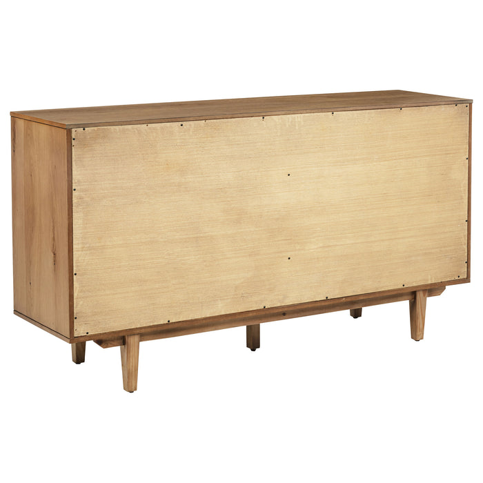 Middleton 4-door Sideboard Server with Dual Drawers Natural