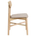 Set of two CoasterEveryday Parkridge Dining Side Chairs in white washed finish, showcasing modern wooden furniture design