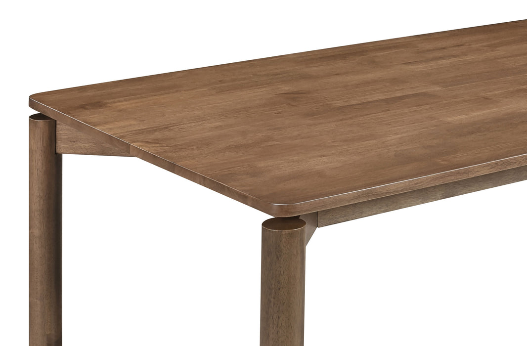 CoasterEveryday Parkridge 59-inch rectangular dining table in natural walnut wood, showcasing a sleek and modern furniture design.