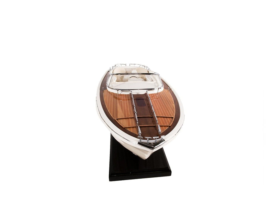 Yacht Model Sculpture - White