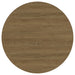 CoasterEveryday Arini 60-inch round wood dining table in sand wash finish, showcasing smooth tabletop and sturdy wooden legs.