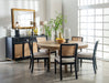 CoasterEveryday Arini 60-inch round wood dining table with sand wash finish, showcasing smooth wooden surface and sturdy legs.