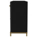 Arini black dining sideboard server with 2 drawers and cane doors by CoasterEveryday